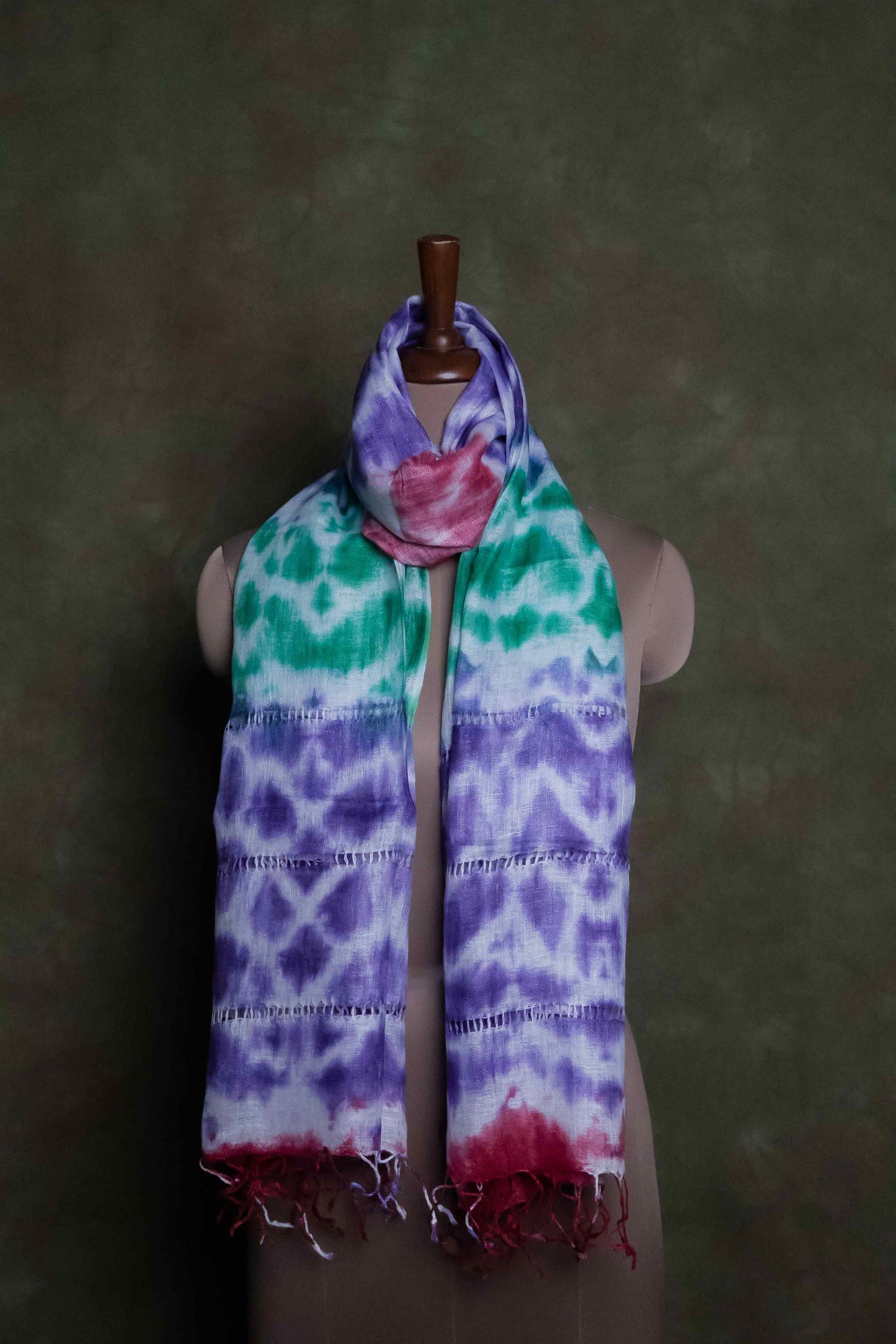 Multicolor Linen Stole
