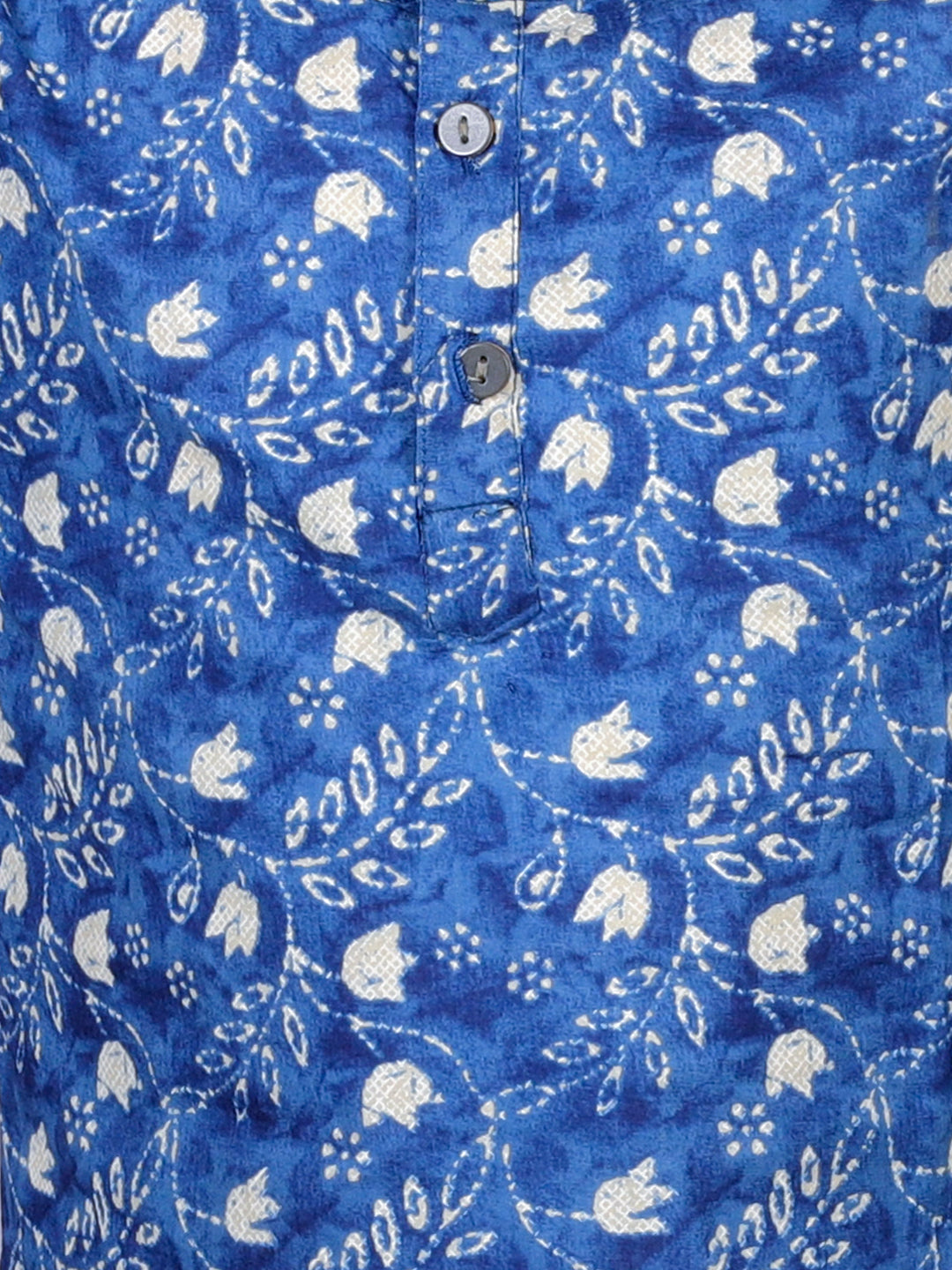 Anuttara Blue Cotton Blend Straight Dhoti & Kurta Set_FJB1004