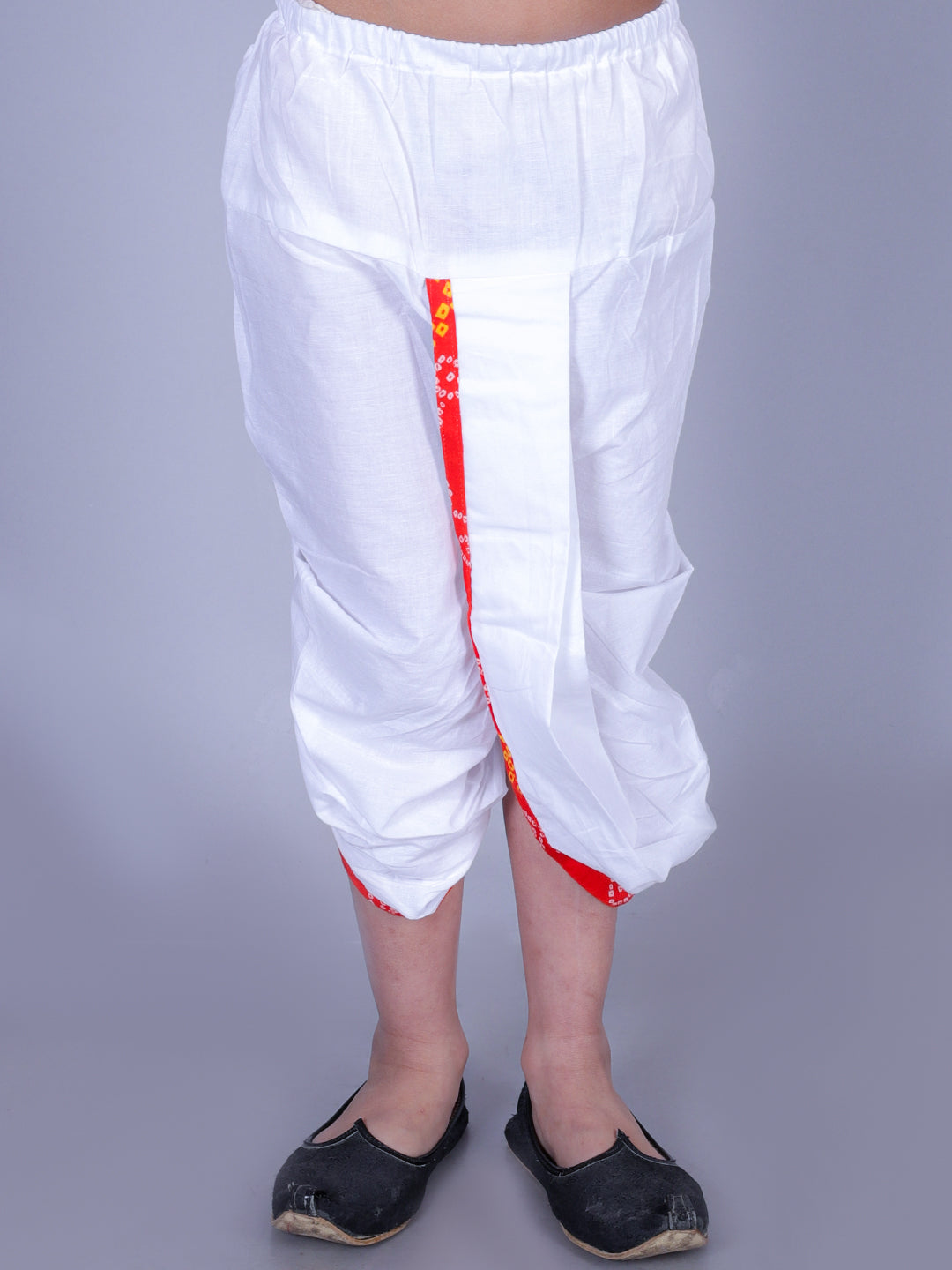 Anuttara Orange Cotton Blend Angrakha Dhoti & Kurta Set_FJB1010