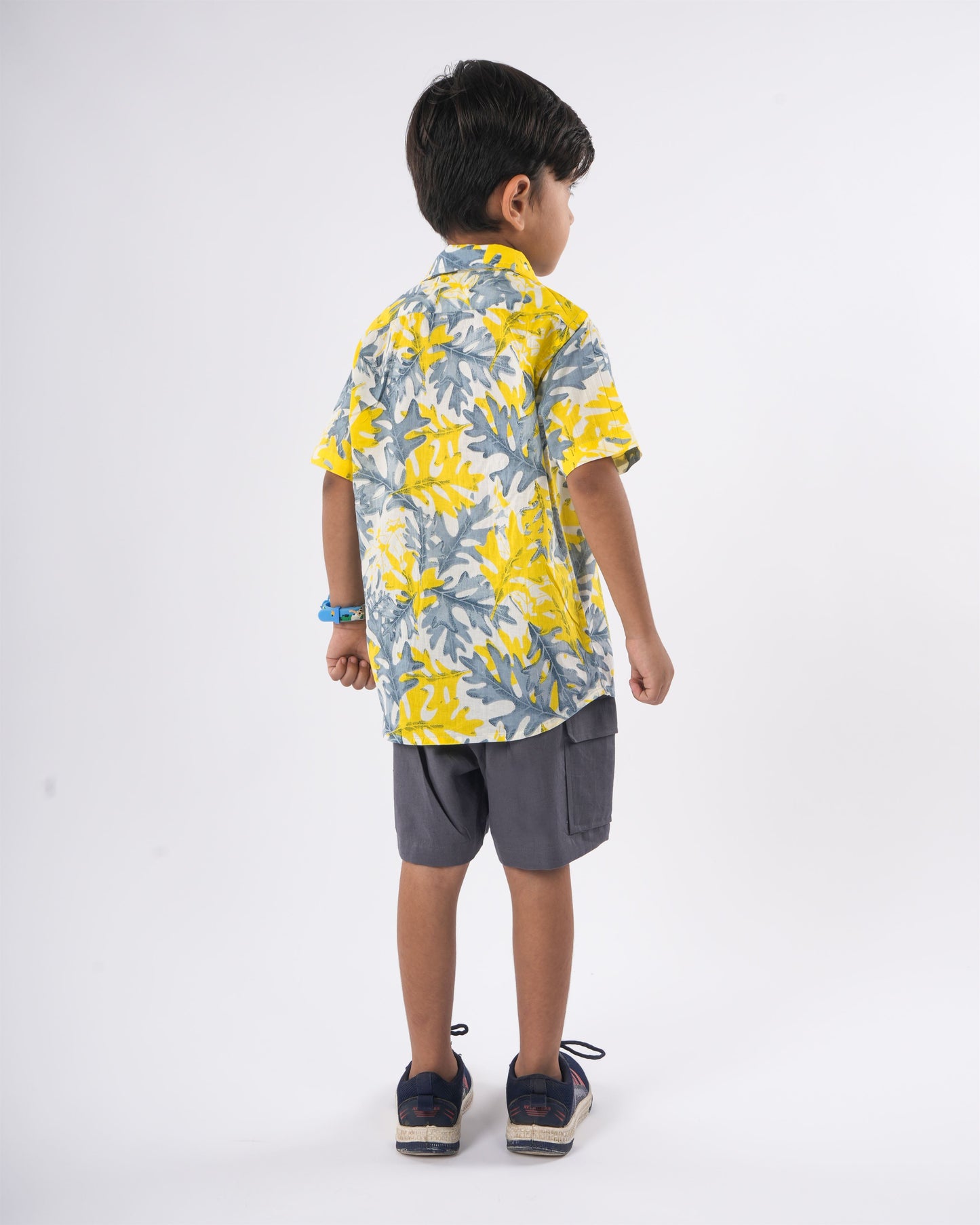 Anuttara Multicolor Pure Cotton Straight Shirt & Short Pant Set_FJB1034