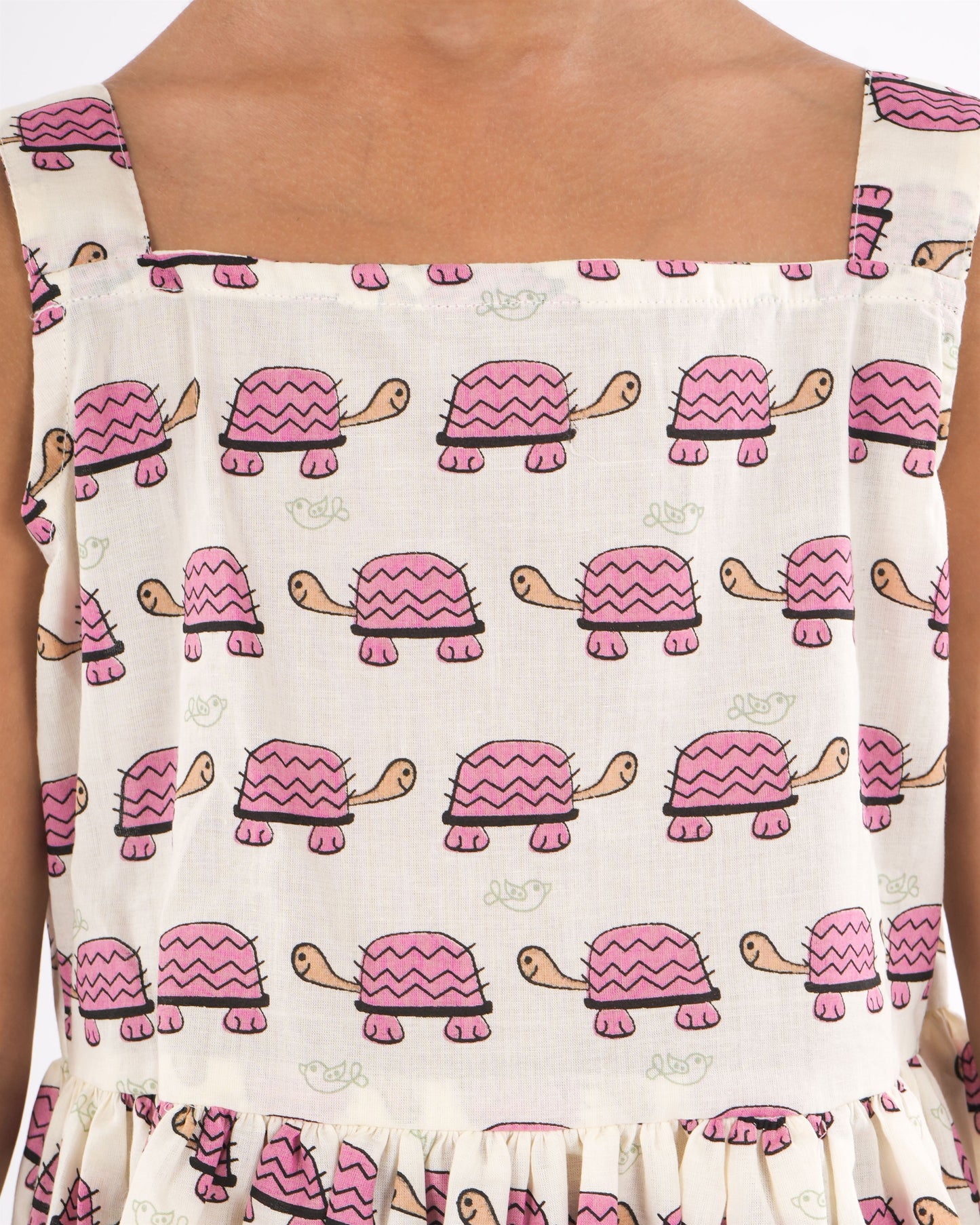 Anuttara Off White Pure Cotton Flared Frock_FJG1019