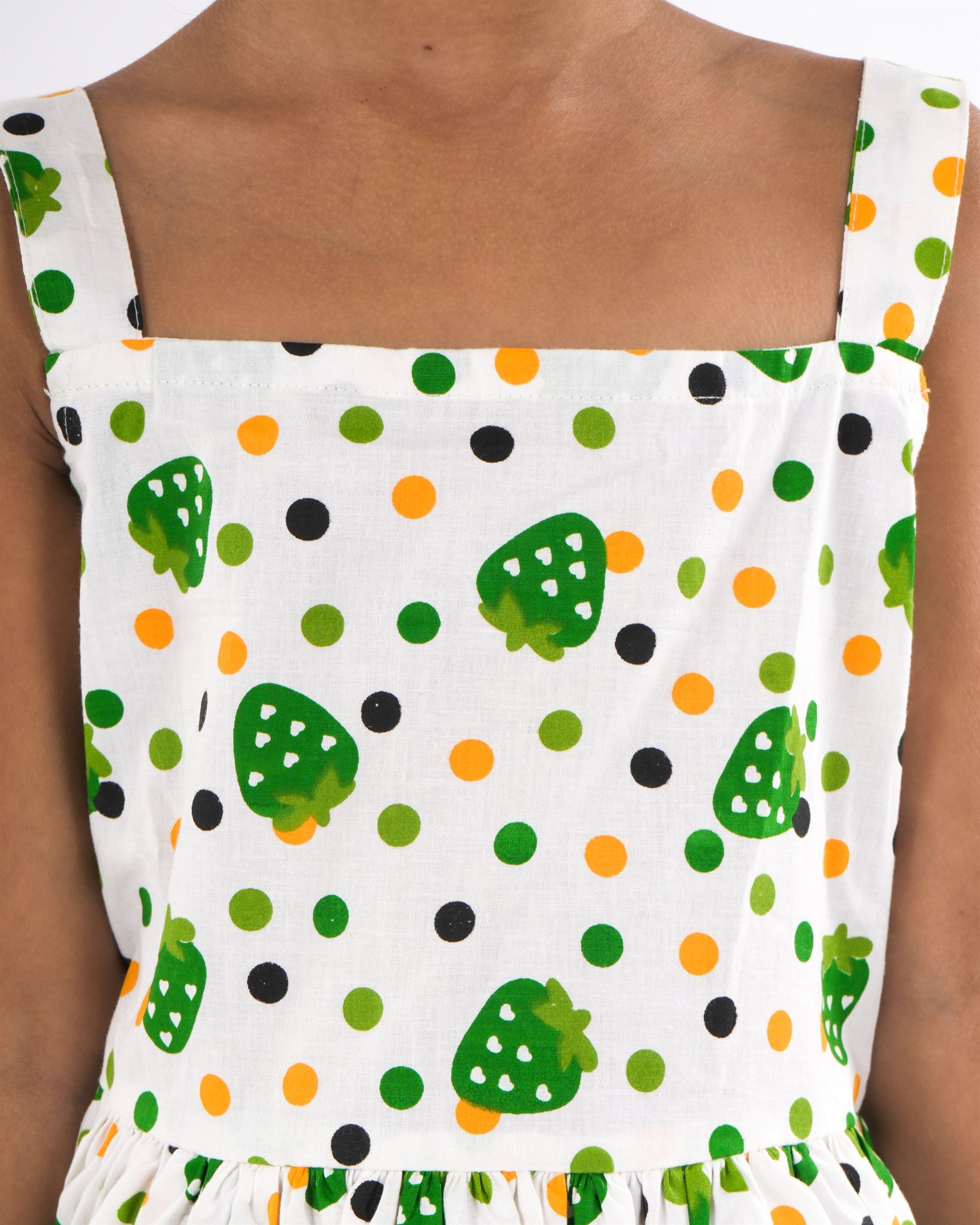 Anuttara White Pure Cotton Flared Frock_FJG1020