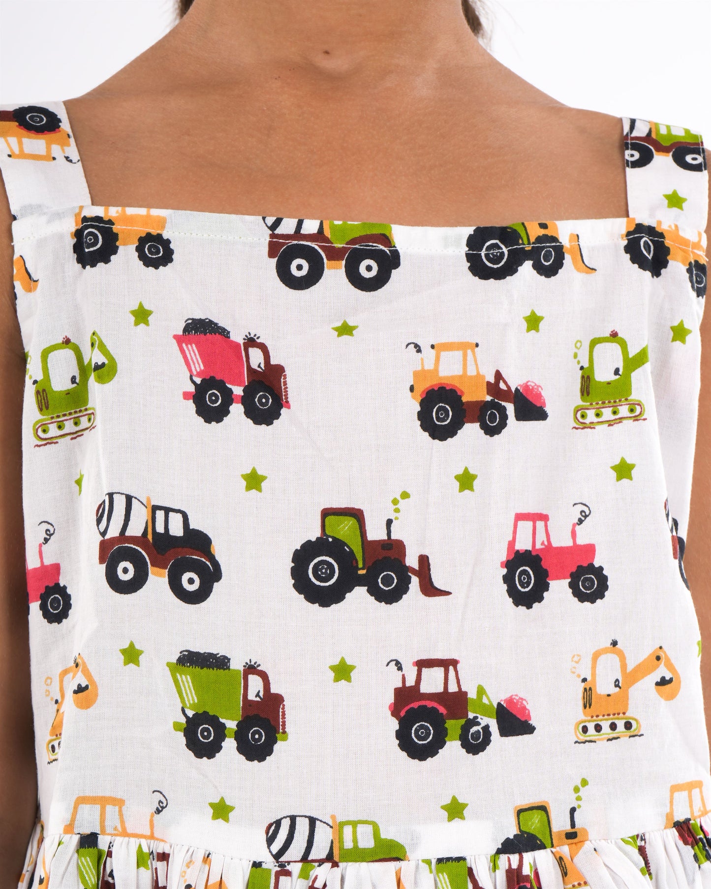 Anuttara White 1 Pure Cotton Flared Frock_FJG1021