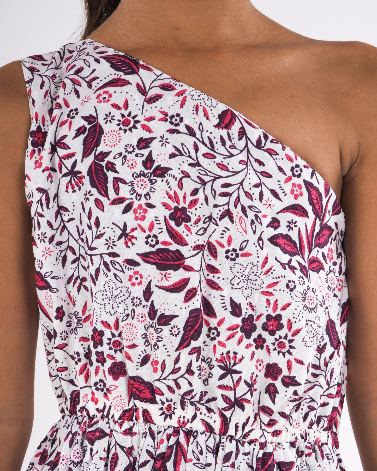 Anuttara White Pure Cotton Anarkali/Flared Anarkali/Flared Gown_FJG1023