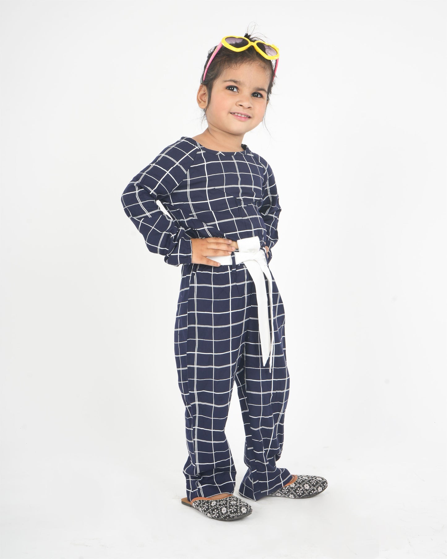 Anuttara Blue Rayon Straight Co Ords Set_FJG1035