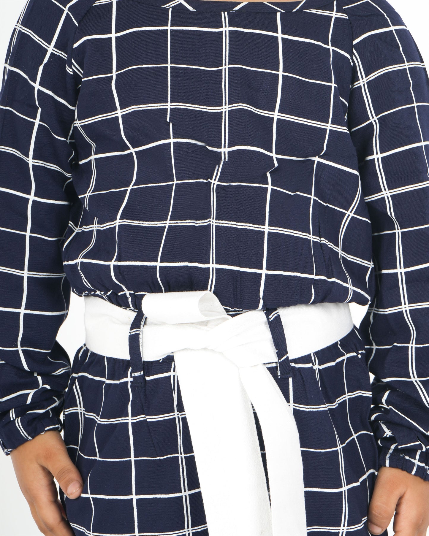 Anuttara Blue Rayon Straight Co Ords Set_FJG1035