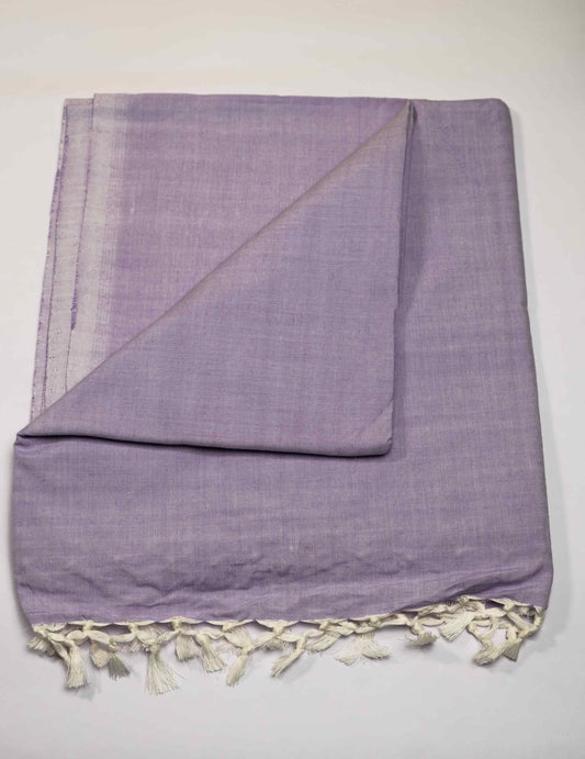 Cotton Staple Purple Dull Chadar