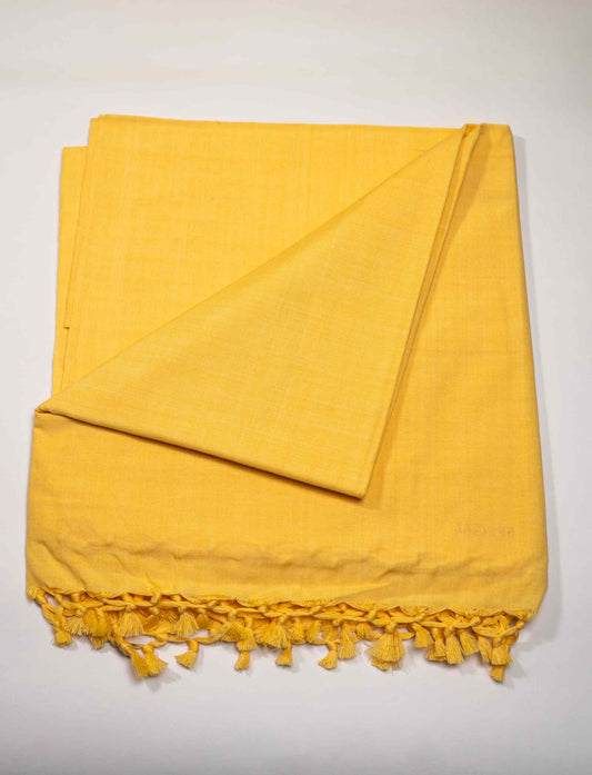 Cotton Staple Yellow Dull Chadar