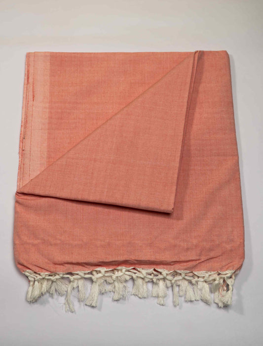 Cotton Staple Peach Dull Chadar