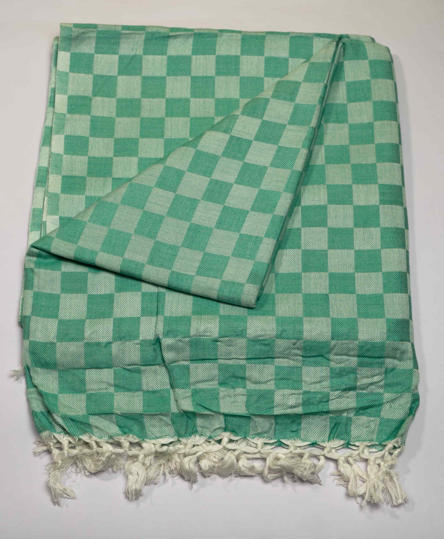 Cotton Staple Firozi Dull Chadar