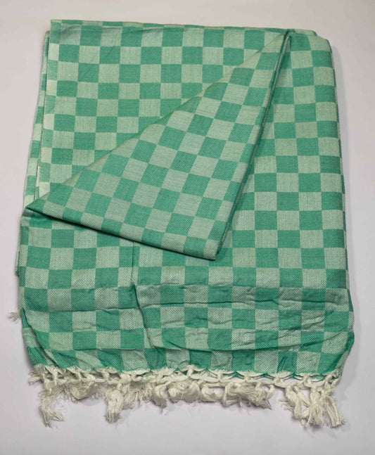 Cotton Staple Firozi Dull Chadar