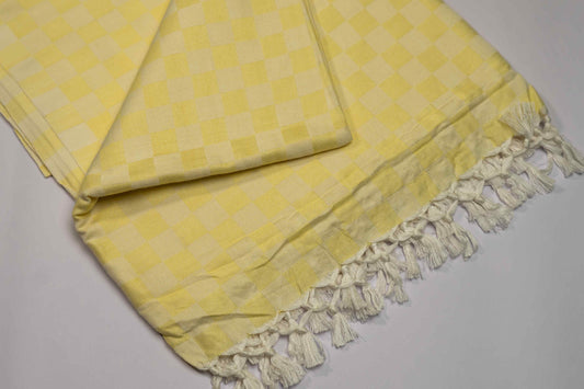 Cotton Staple Light Yellow Dull Chadar