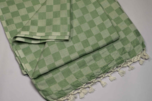 Cotton Staple Light Green Dull Chadar