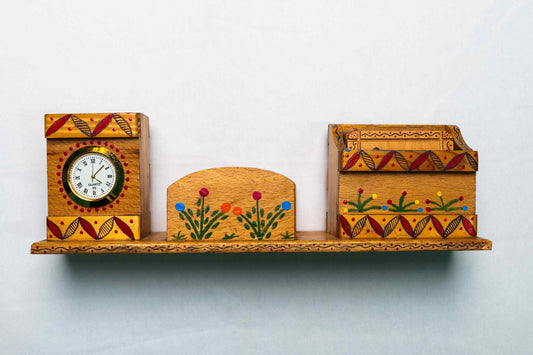 Wooden Frame Clock Stand