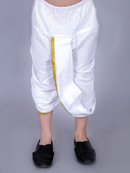 Anuttara Olive Green Cotton Blend Straight Dhoti & Kurta Set_FJB1005