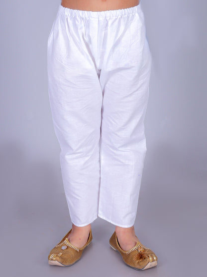 Anuttara Sky Blue Cotton Blend Straight Kurta Waistcoat & Pyjama Set_FJB1018