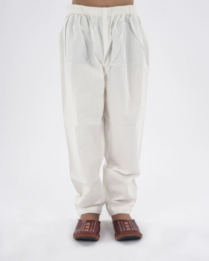 Anuttara Off White Pure Cotton Straight Kurta Waistcoat & Pyjama Set_FJB1041