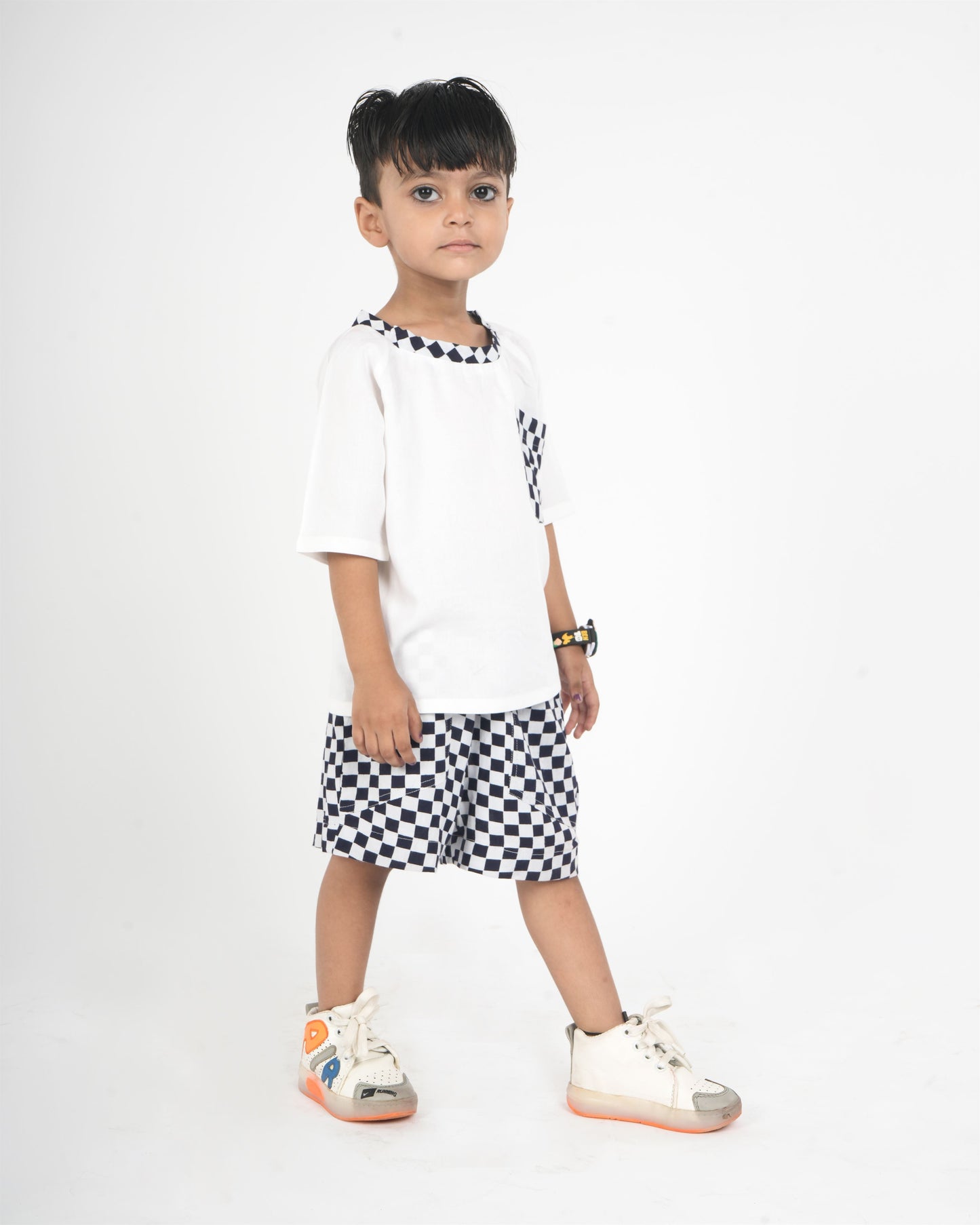 Boys Rayon Straight T-Shirt & Short Pant Set