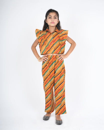 Anuttara Mustard Pure Cotton Straight Co Ords Set_FJG1029