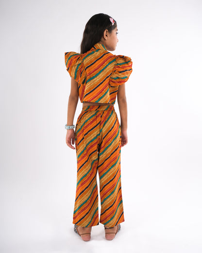 Anuttara Mustard Pure Cotton Straight Co Ords Set_FJG1029