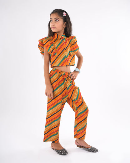 Anuttara Mustard Pure Cotton Straight Co Ords Set_FJG1029