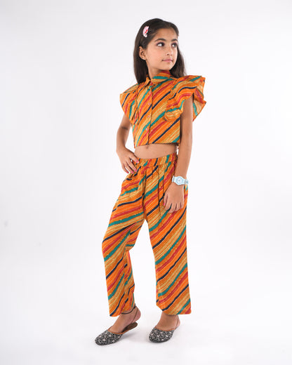 Anuttara Mustard Pure Cotton Straight Co Ords Set_FJG1029