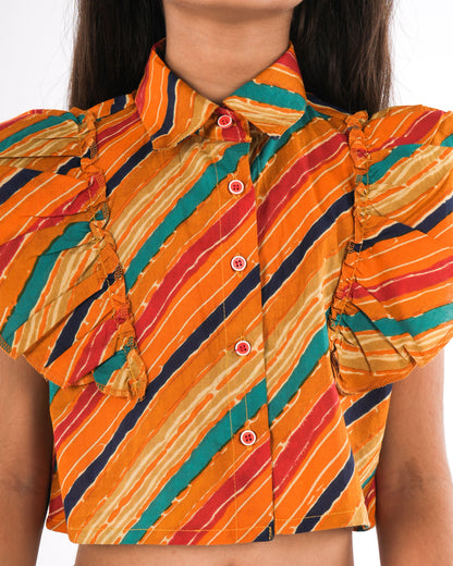 Anuttara Mustard Pure Cotton Straight Co Ords Set_FJG1029