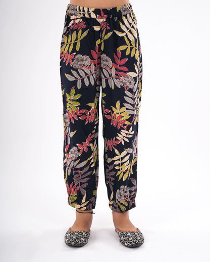 Anuttara Navy Blue Rayon Straight Co Ords Set_FJG1030