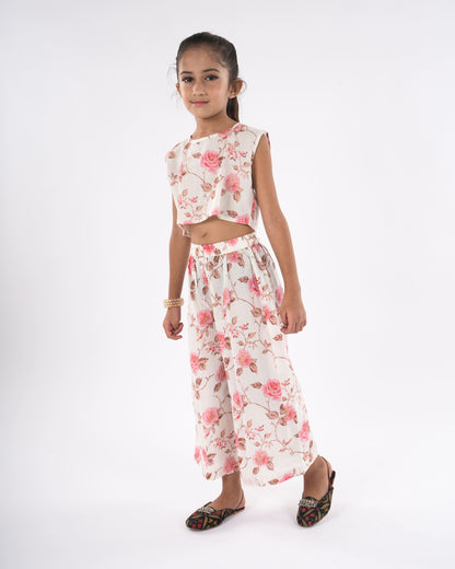 Anuttara White Pure Cotton Straight Co Ords Set_FJG1032