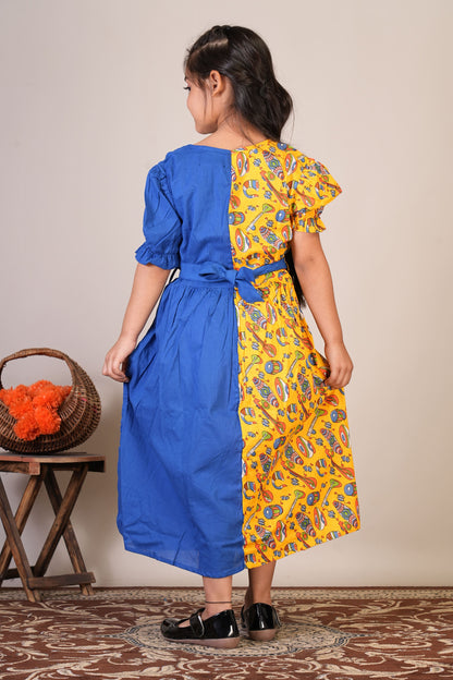 Anuttara Multicolor Pure Cotton Anarkali/Flared Anarkali/Flared Dress_FJG1078